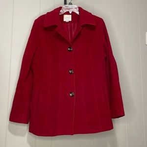 Red Pea Coat